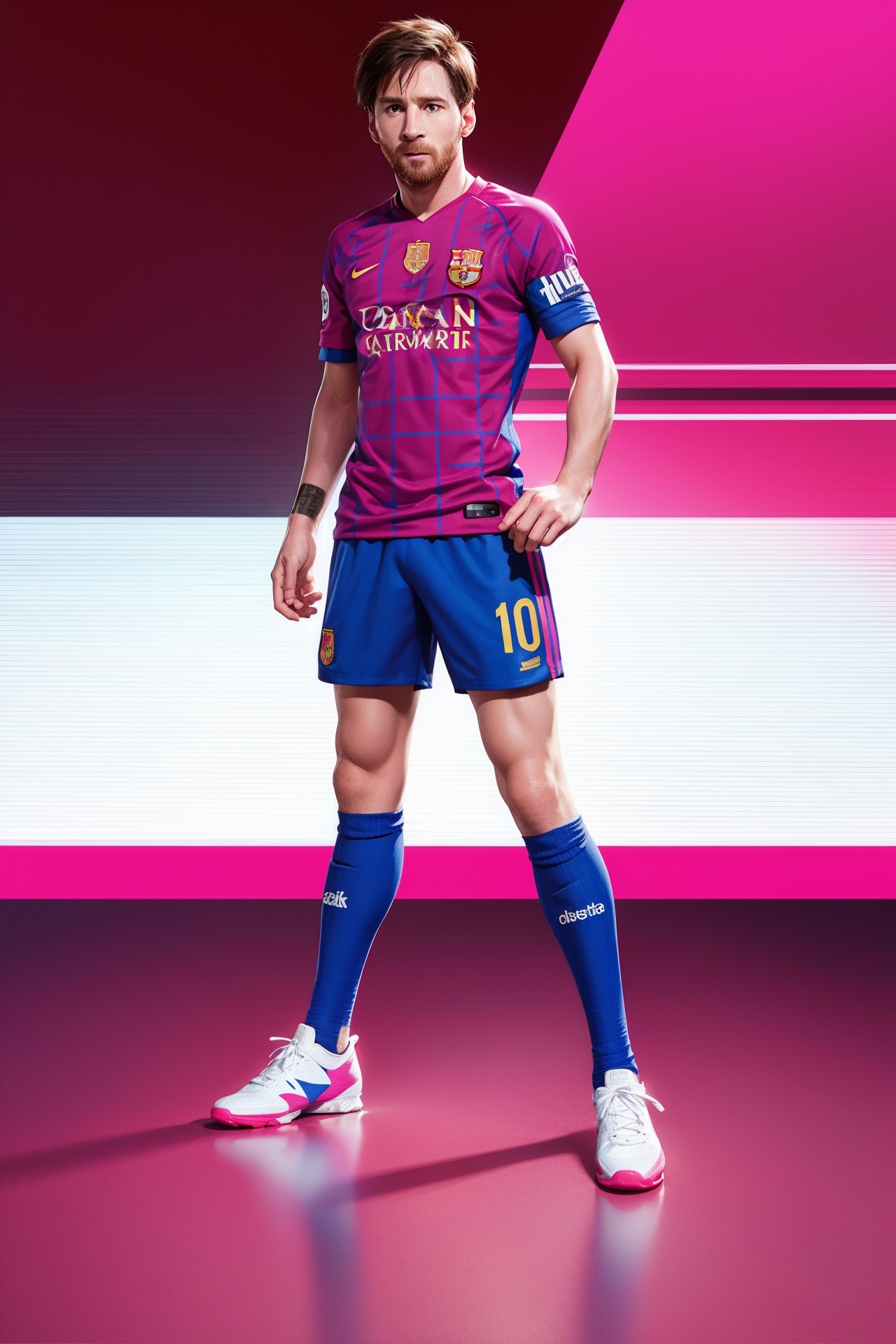 02682-4188851589-lionel messi in pink football kit, geometric mosaic, digital art style.jpg